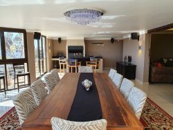 Communal lounge and indoor BBQ