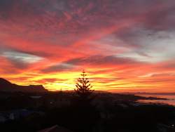 Sun rise from bedroom deck