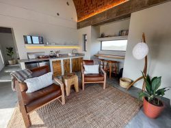 The Hunter unit: living area and kitchenette