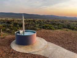 The Hare unit: wood-fired hot tub