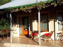 Lovely veranda outside The Vine.